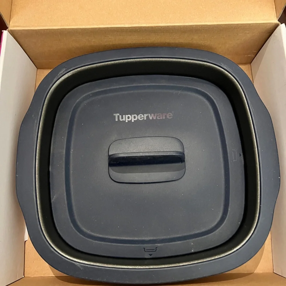 TUPPERWARE MicroPro Grill In Canyon Blue Microwave Grill NEW